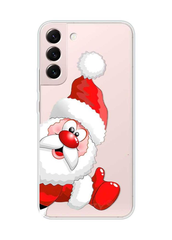 Прозорий чохол на Samsung Galaxy S22:: Санта Клаус (новорічний принт 151) Creative (362967783)