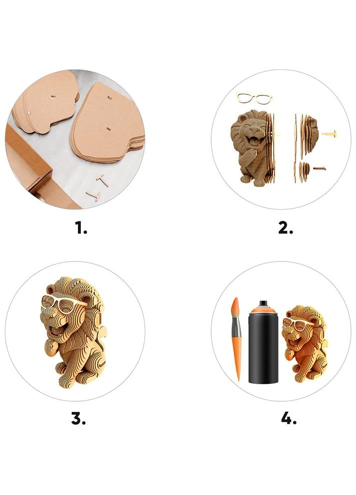 3D пазл Collectible Lion 78 ел (CCARTLION) Cartonic (400124508)
