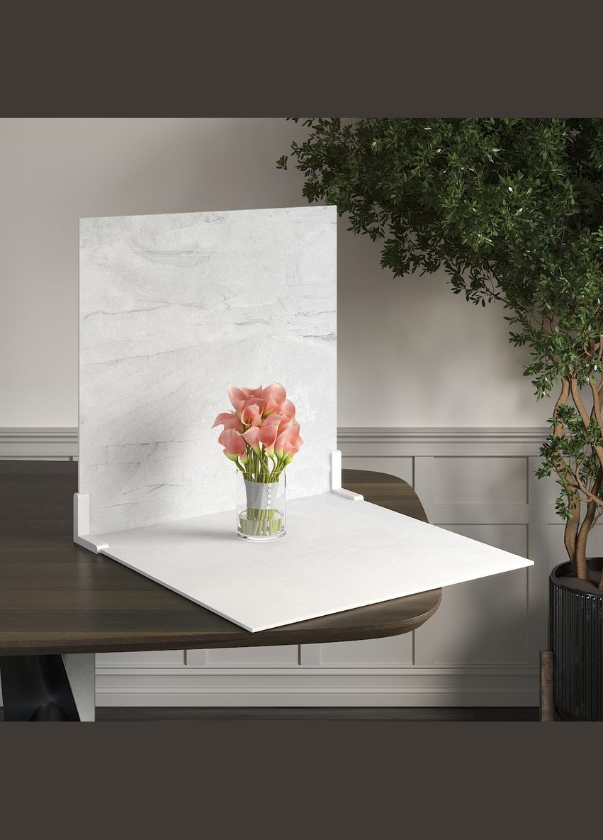 Пластиковый угловой 2D фотофон, 60x60 см - №62080 PolyPlast (354358642)