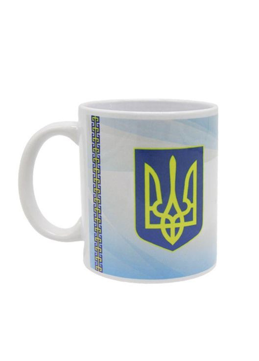 Чашка керамическая с ручкой "Ukraine - флаг и герб" (PS246) MIC (362432803)