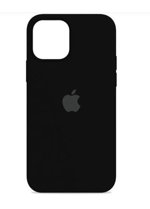 Чехол 12 PRO Silicone case силиконовый чехол на айфон 12 о микрофибра / Black No Brand (369137602)