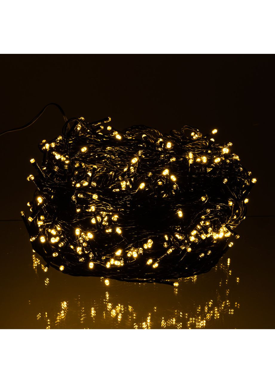 Гирлянда Рождественская фея уличная 100 (м) 1000 LED черный провод Желтый CF1000L100MBY Jooki (366037815)