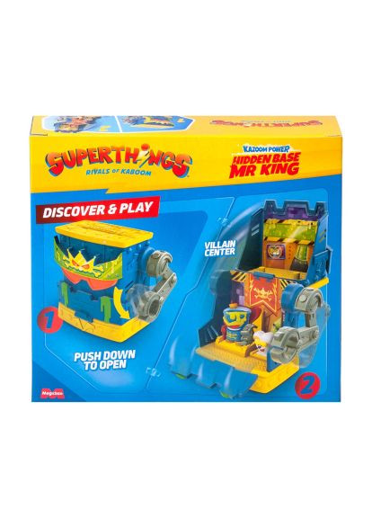 Игровой набор серии Kazoom Power - Скрытая база Мистера Кинга (PSTSP112IN240) SuperThings серії Kazoom Power - Прихована база Містера Кінга (368562314)