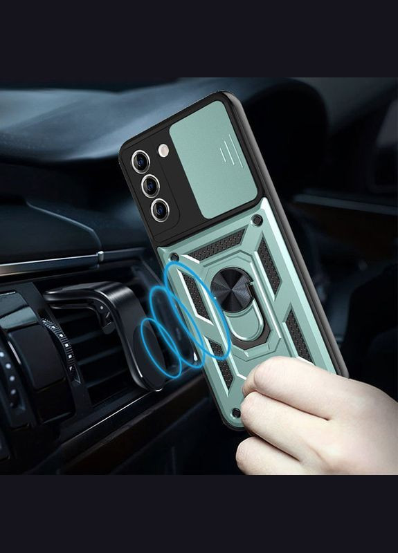 Ударопрочный чехол Camshield Serge Ring для Samsung Galaxy S22 Green No Brand (340063550)