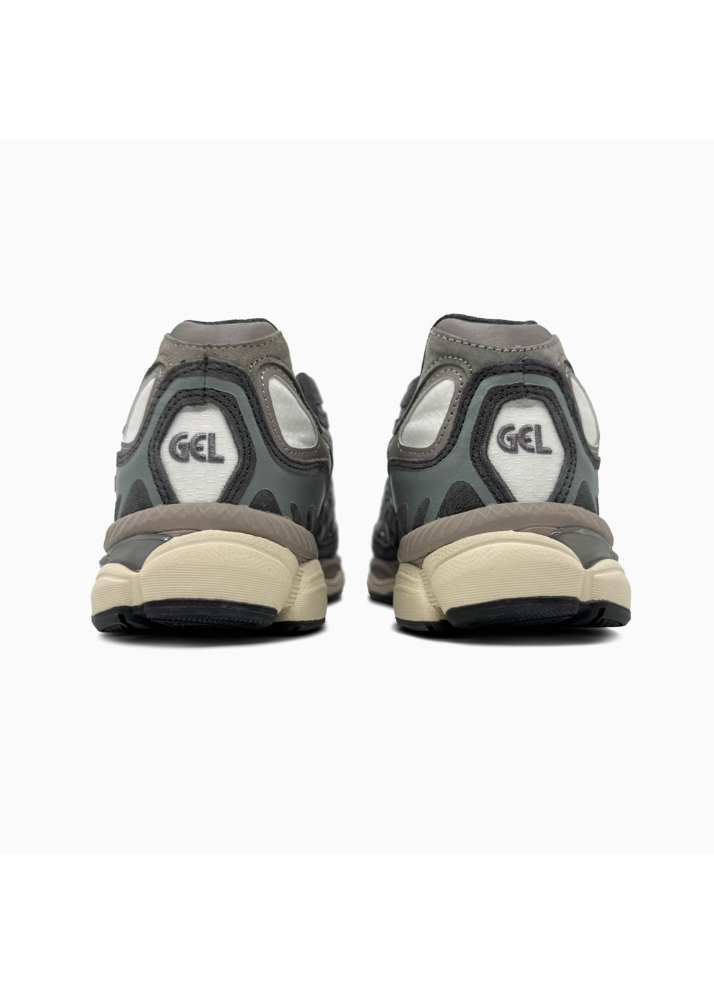 Сірі Осінні кросівки чоловічі asics gel nyc grey white gore-tex | асікс гель-нюк сірі No Brand