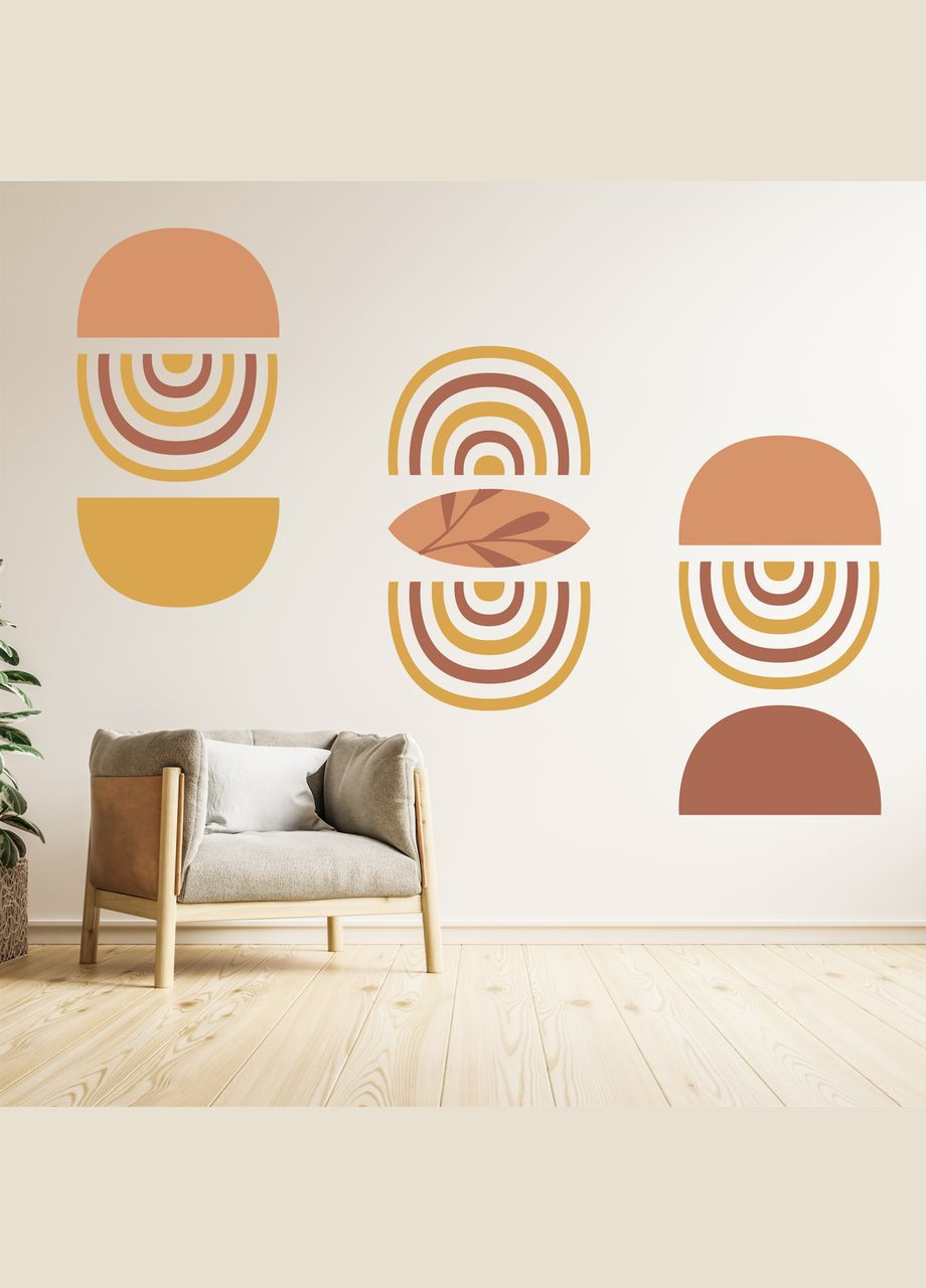 Виниловая интерьерная на стену, обои и другие поверхности "Boho style. Бохо" из Оракала Кавун наклейка (316190356)