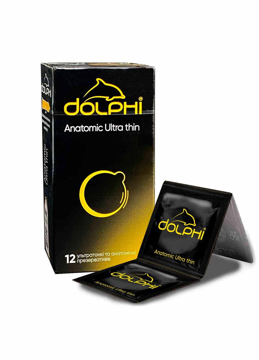 Презервативы Долфи анатомические ультра тонкие 4 пачки по 12шт Dolphi Anatomic ultra thin анатомічні ультратонкі №12 (301940890)