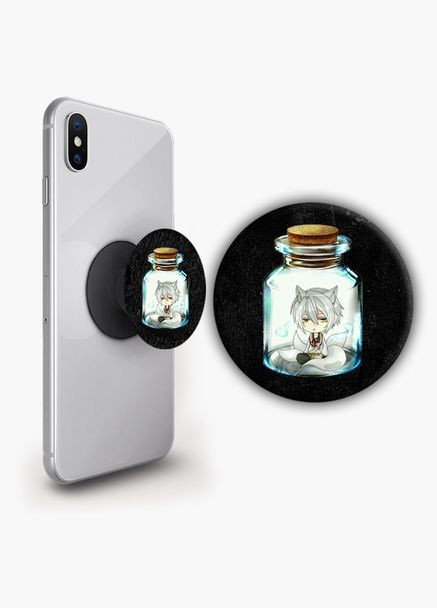 Держатель для телефона PopSockets Аниме Очень приятно - Бог #07 Черный No Brand (304505794)