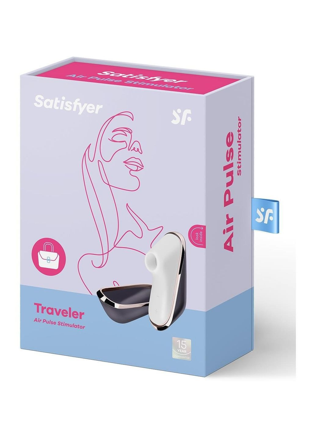 Вакуумный клиторальный стимулятор PRO TRAVELER для путешествий Satisfyer (347312826)