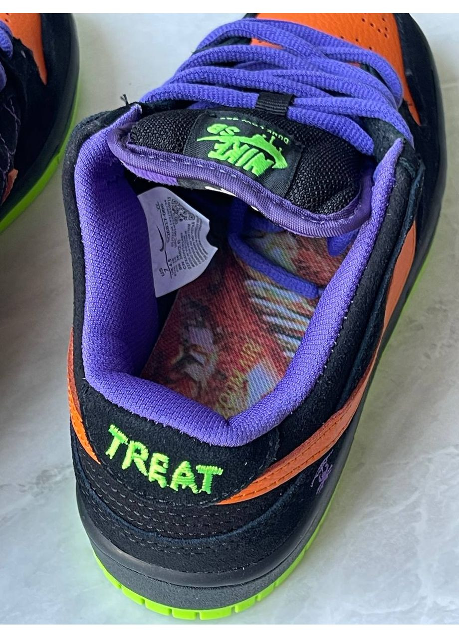 Кроссовки женские и мужские Nike SB Dunk Low Night of Mischief Halloween black orange | Найк сб Данк низкие черные оранжевые No Brand чёрные демисезоны (362363169)