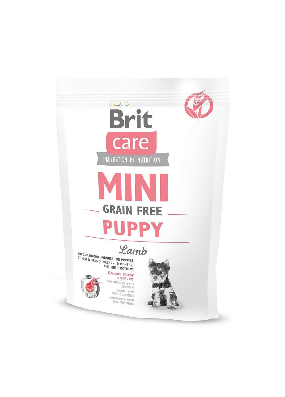 Сухой корм для щенков миниатюрных пород Mini Grain Free Puppy 0.4 кг (8595602520145) Brit Care (279564333)