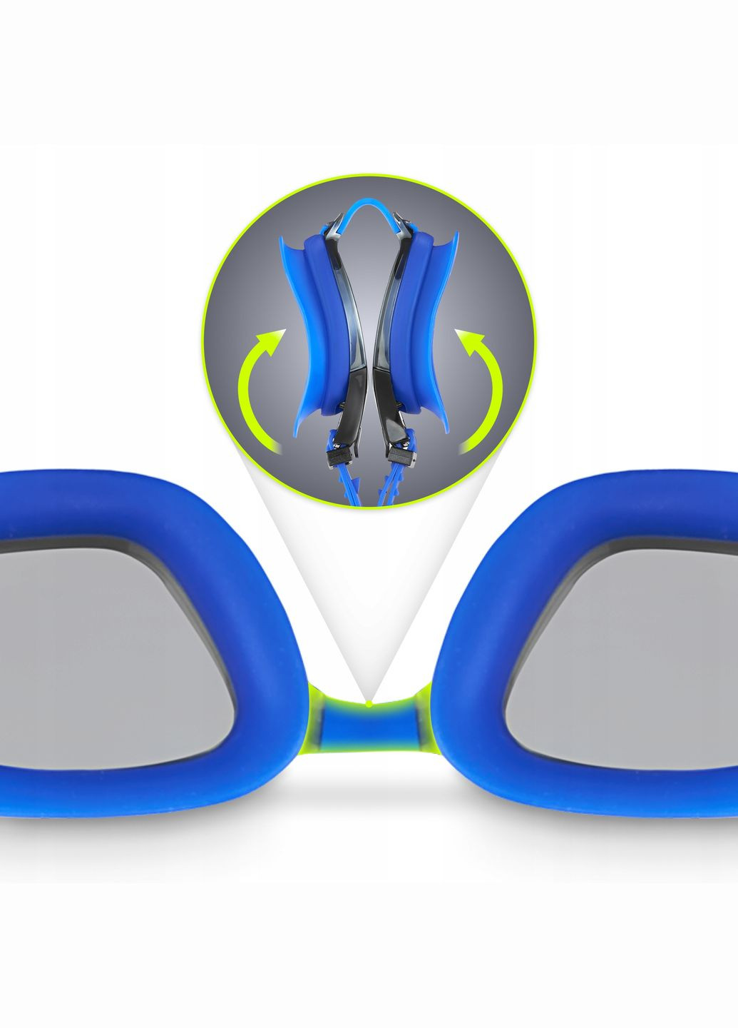 Очки для плавания AntiFog 3 в 1 чехол, бервуха и зажим для носа Blue () TSUNAMI P-5905973401784 (315348653)