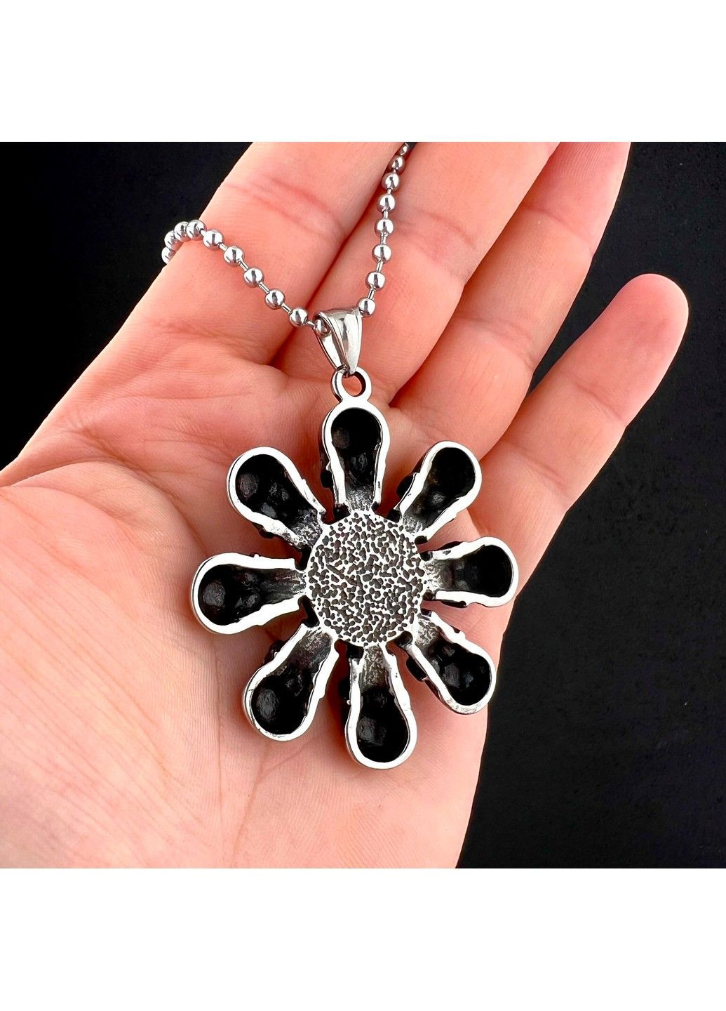 Готичний панк кулон черепи з нержавіючої медичної сталі PS-120 No Brand (299340041)