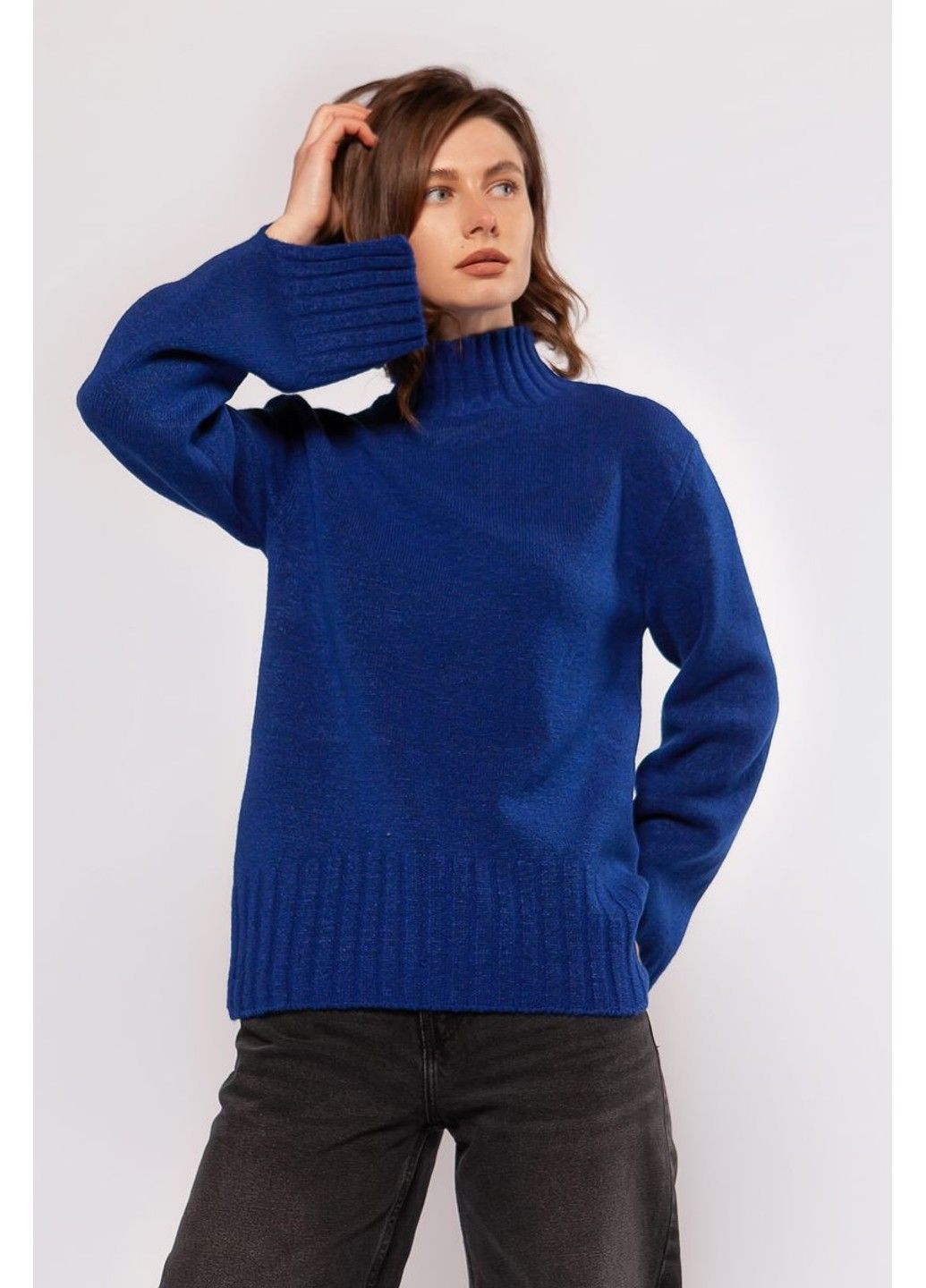 Світло-синій зимовий светр sw924 Sewel