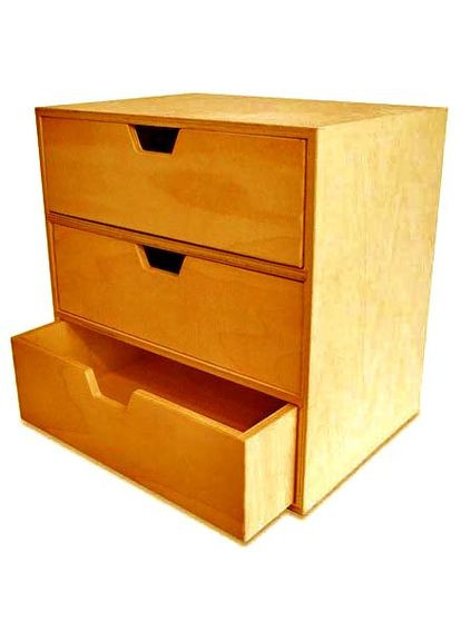 Міні-комод з дерева Болінг каррі (МНК-005003) No Brand (328224941)