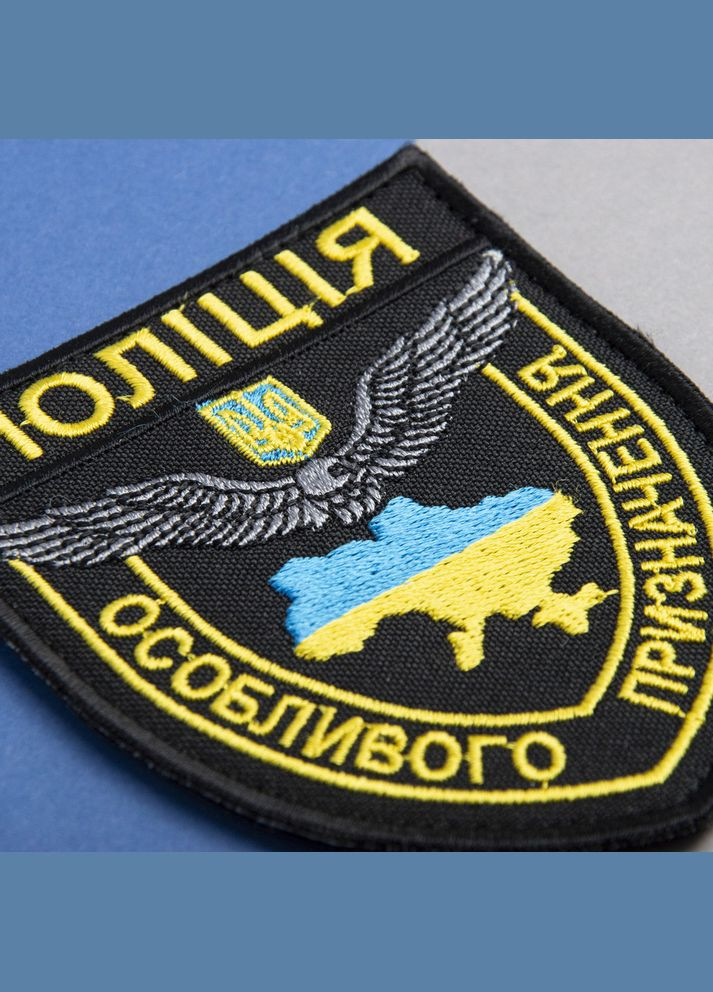 Шеврон нашивка на липучке Полиция специального назначения черный 8х9,5 см IDEIA (289552804)