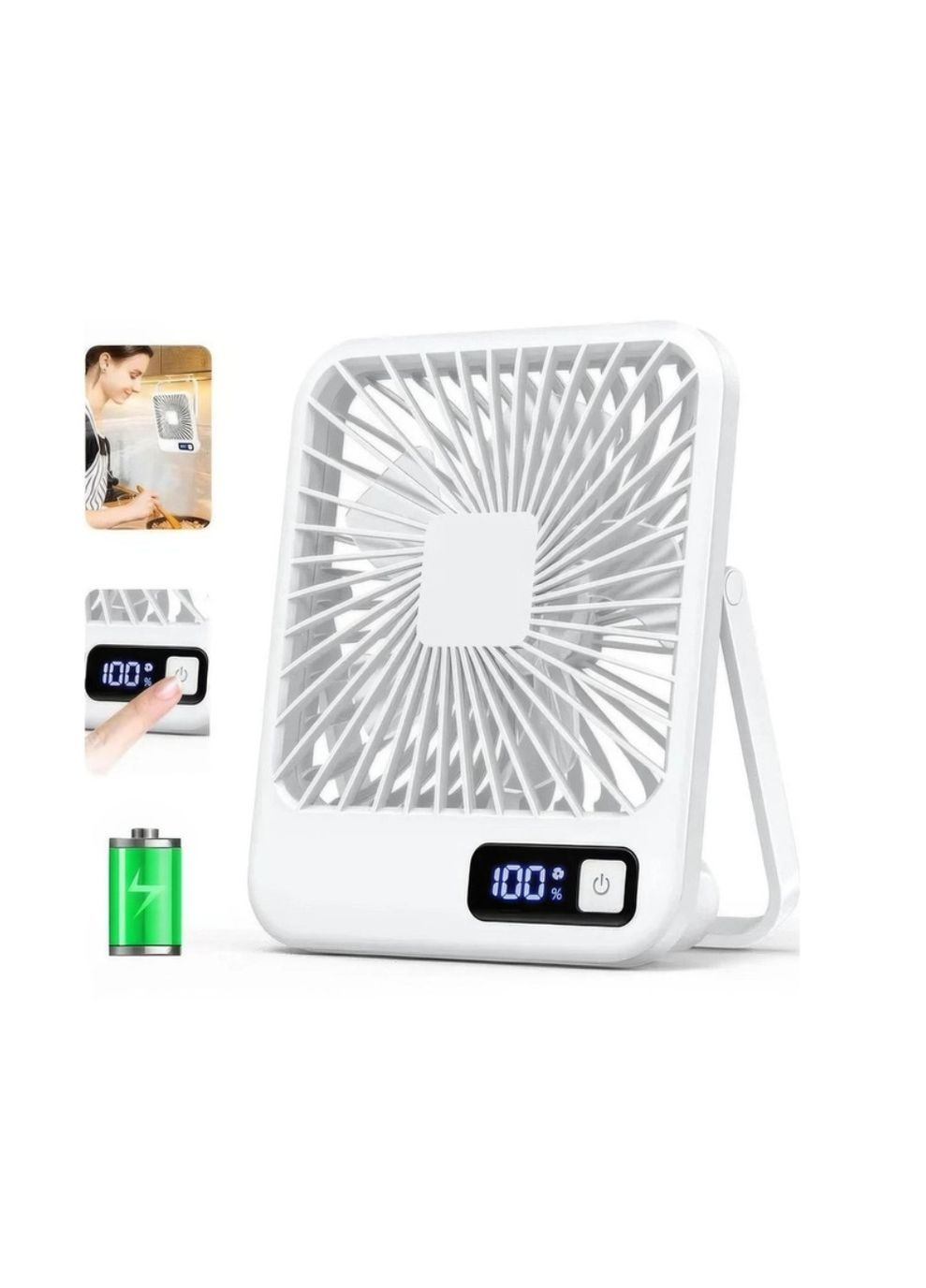 Вентилятор портативный аккумуляторный (18650), Type-C / X-level (363024444)