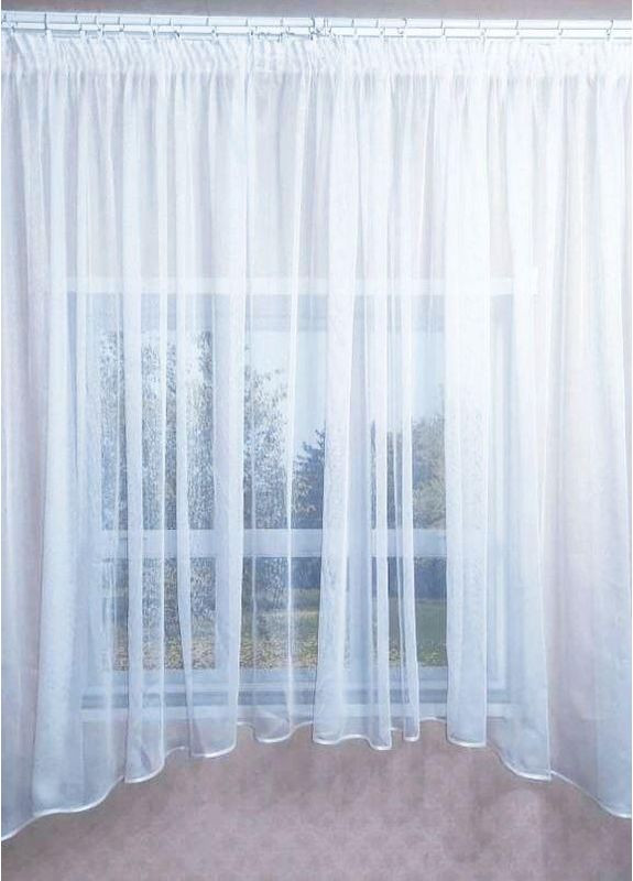 Тюль Кухня Льон біла 280х160 No Brand (353833942)