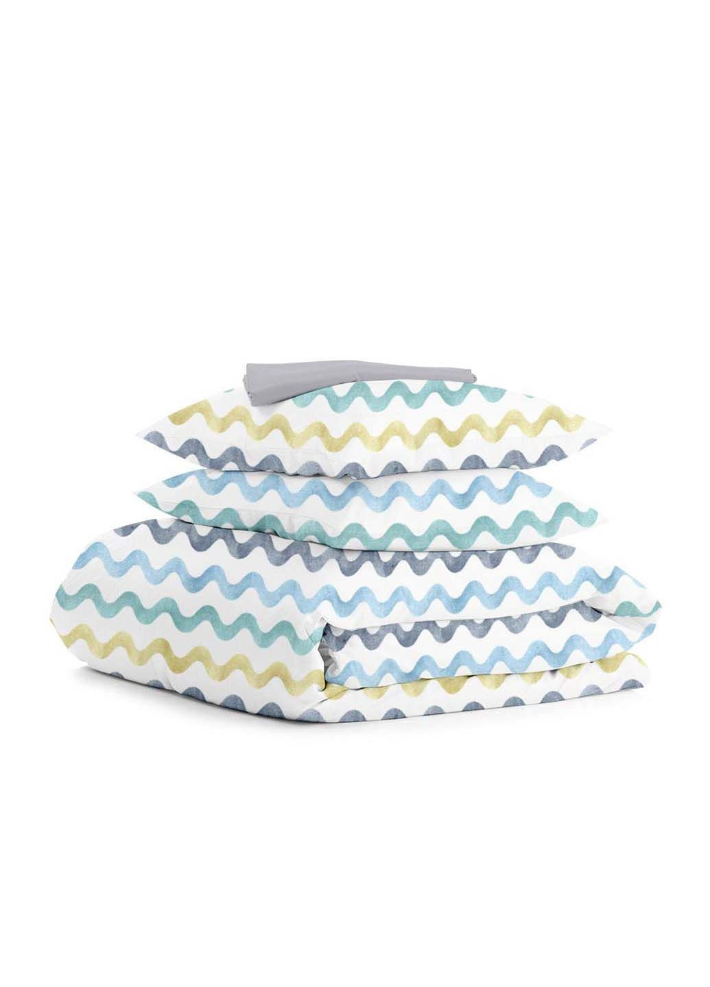 Евро постельное белье Color Wave CS1 200х220 см Cosas (307369972)