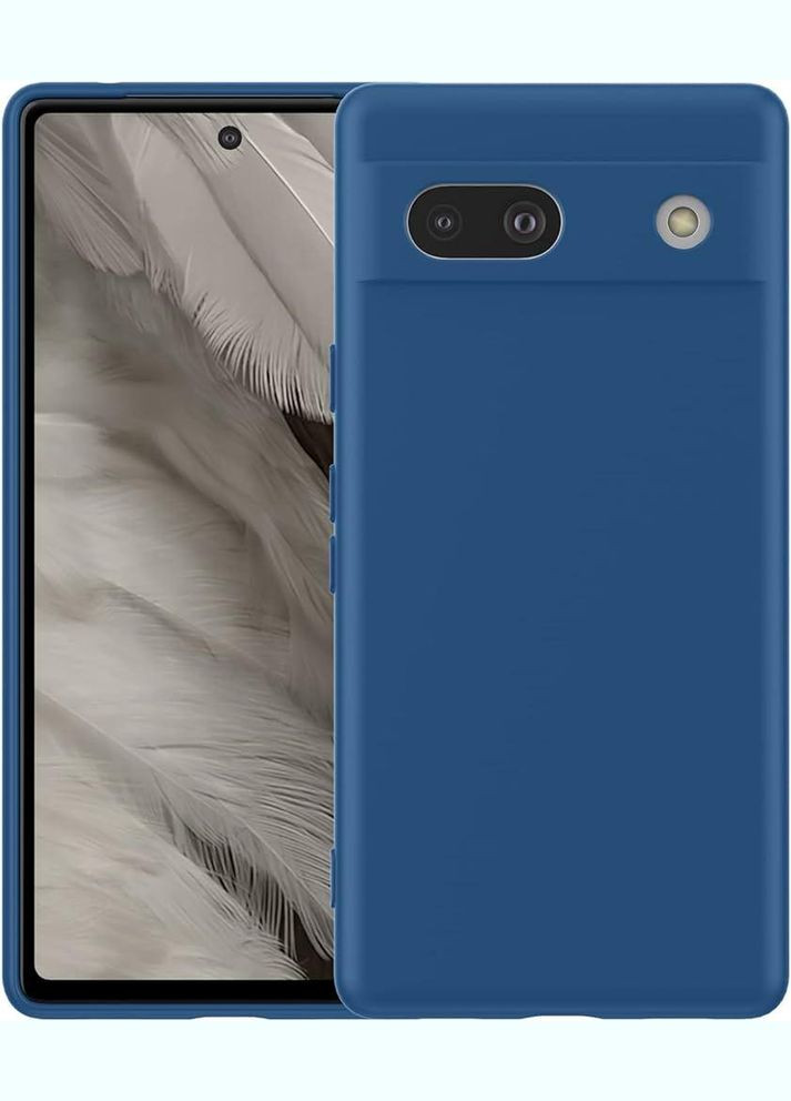 Силиконовый чехол для Google Pixel 7A матовый чехол с микрофиброй на пиксель 7А soft touch Viseaon (322211982)