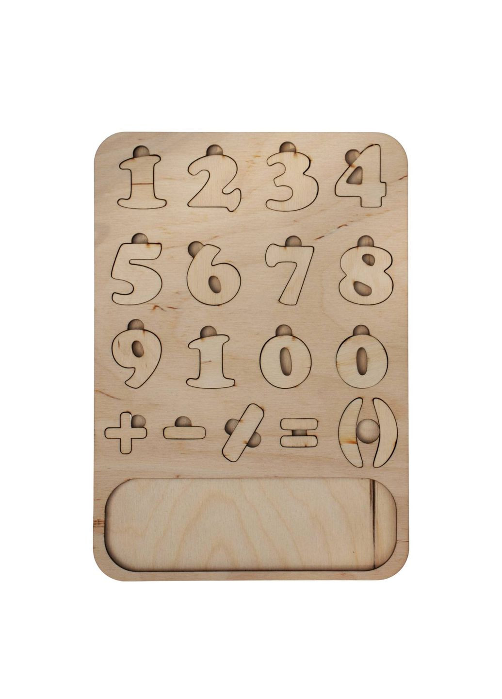 Дерев'яний пазл для дітей «Математика» No Brand (298726018)