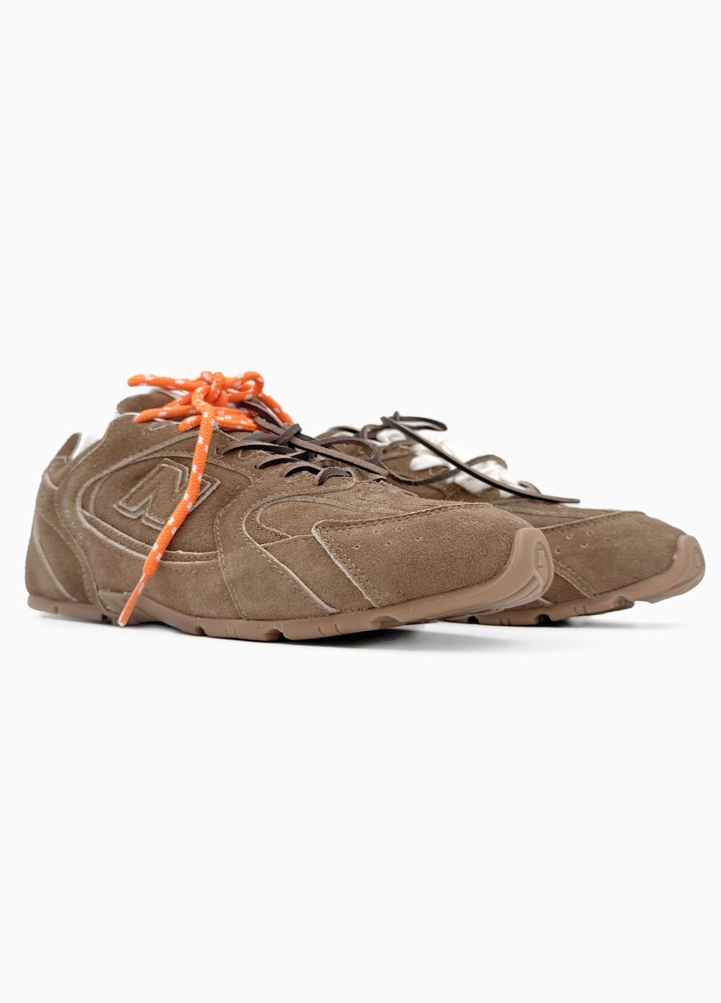 Коричневые демисезонные кроссовки мужские и женские new balance x miu miu 530 brown | нью беланс 530 коричневые No Brand