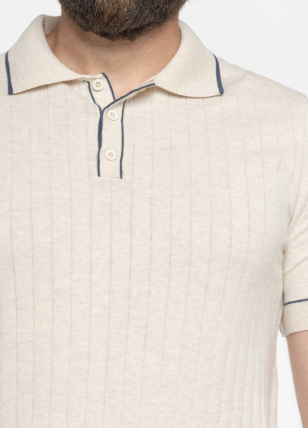 Поло чоловіче бежеве Arber Polo SS3 AVT-70 (337514428)