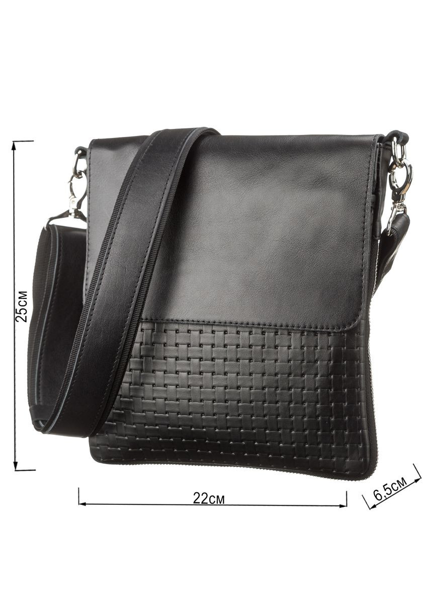 Сумка 11124 из натуральной кожи Черная Shvigel (331906469)