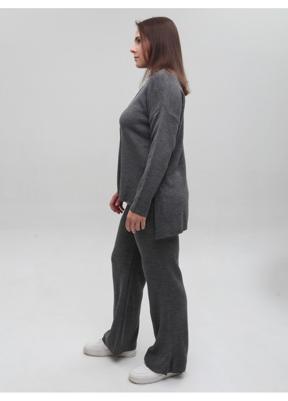 Женский костюм вязаный серый свитер с брюками Karon Вільна (361855964)