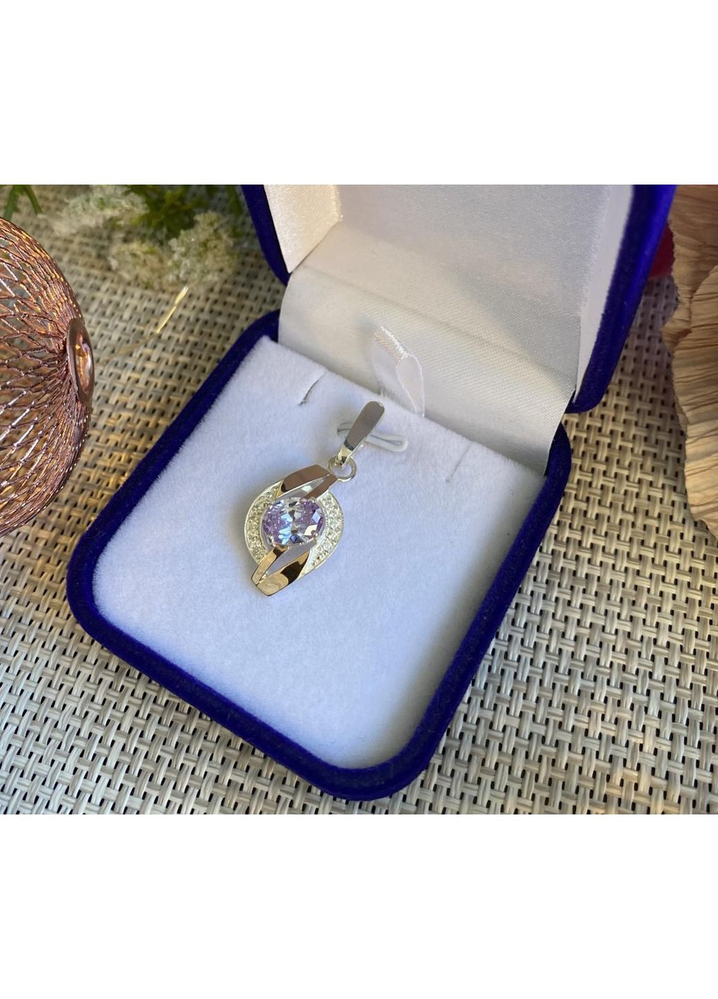 Срібна підвіска з пластинами золота Silver Style (367112652)