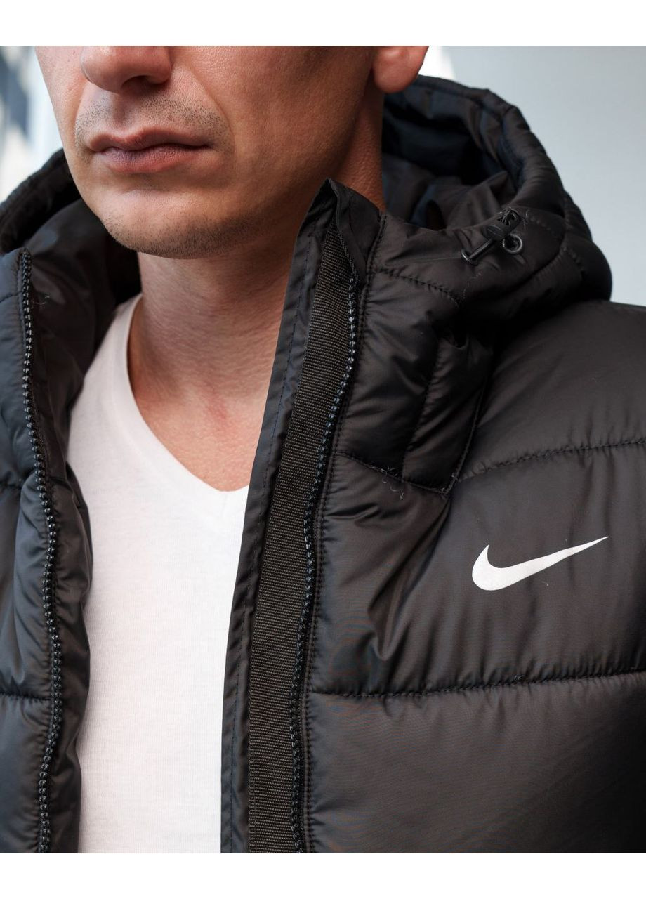 Черная зимняя куртка, удлиненная модель No Brand