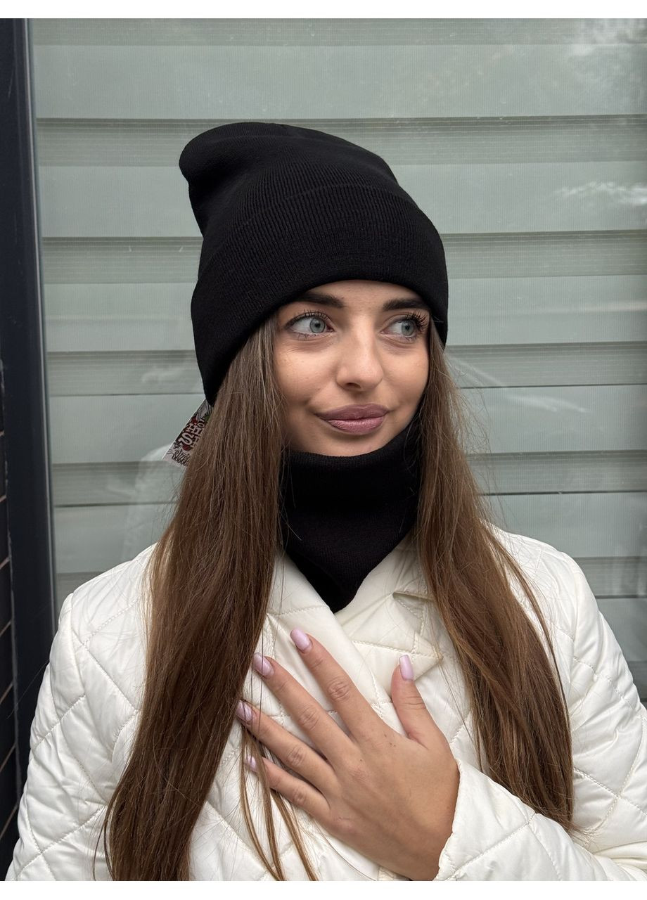 Молодіжний комплект шапка й баф жіночий STD (365811887)