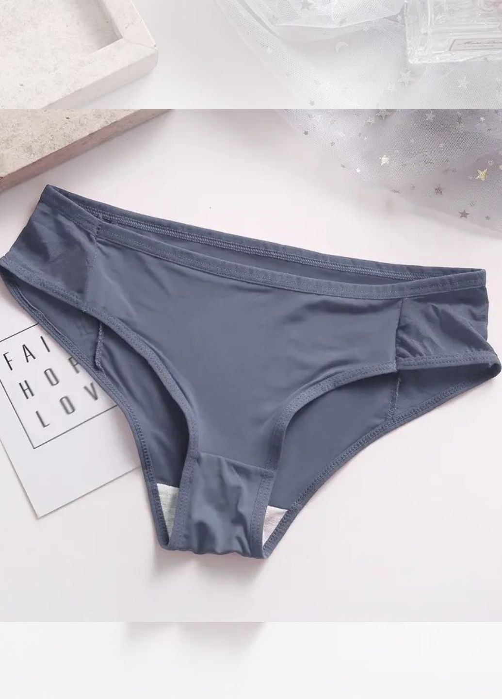 Нежные женские трусики слепые со вставкой из сеточки (576-46) Finetoo (299398569)