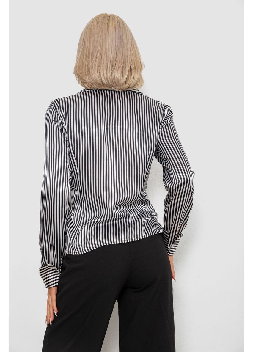 Сорочка класична в смужку, колір чорно-білий, 230R64-2 Ager (370367944)