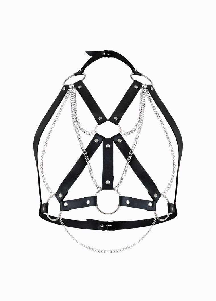 Черный демисезонный женская портупея - aiden leather harness, черная l/xxl Art of Sex