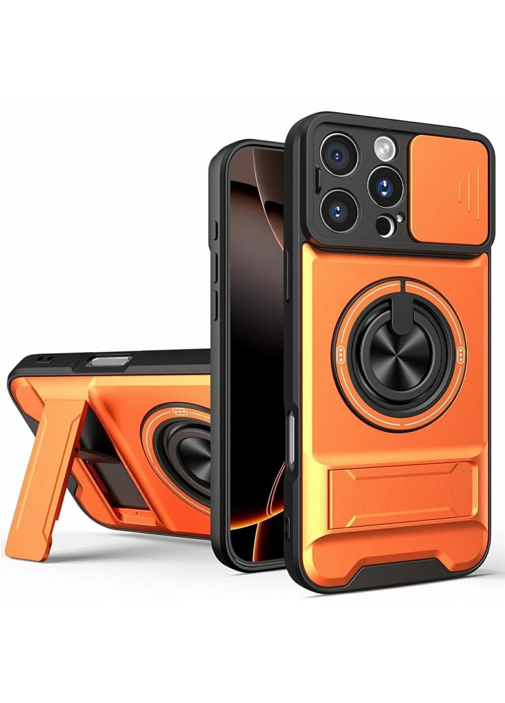 Ударопрочный чехол Camshield StandRing case для Apple iPhone 16 Pro Epik (388192851)