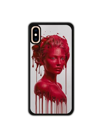 Чехол для Apple Iphone XS Красная скульптура Черный No Brand (302083707)