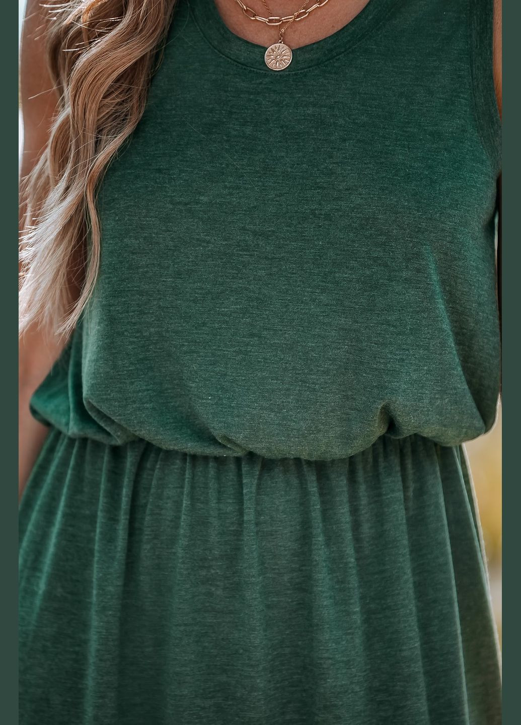 Зеленое повседневный платье CUPSHE меланжевое