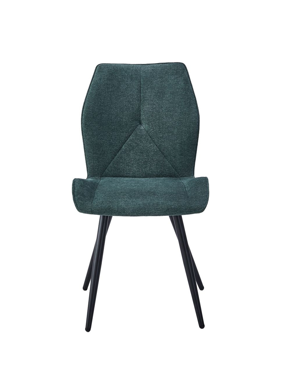 Стілець Hank Чорний каркас / Темно-зелена тканина Intarsio (372178437)