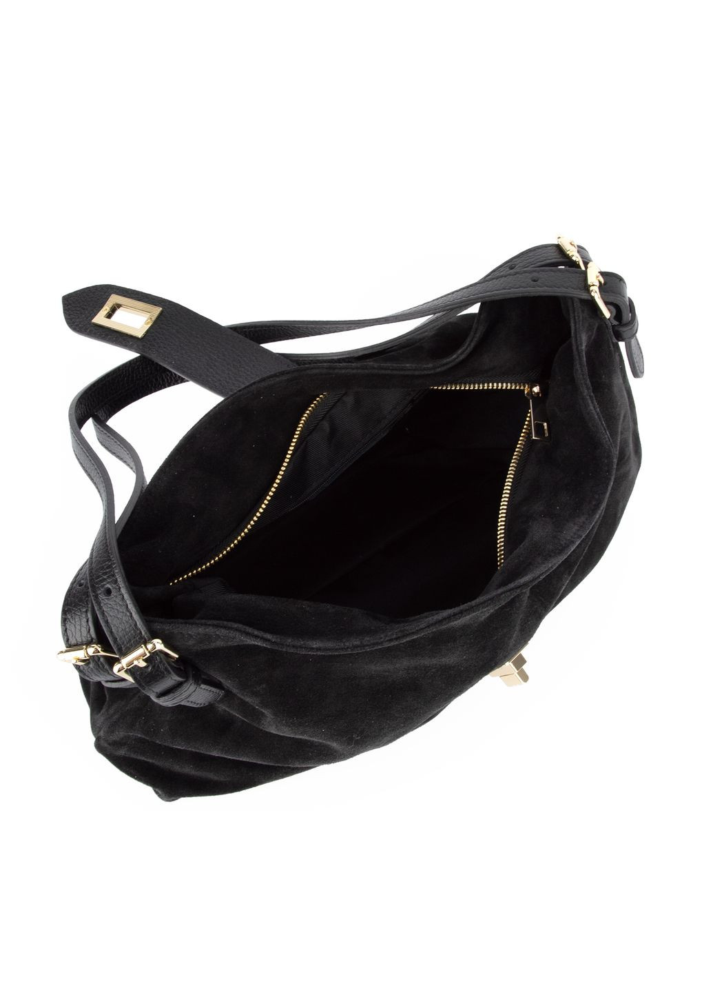 Сумка жіноча замшева 04034 чорна Virginia Conti (361048128)