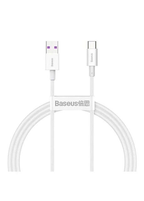 Кабель Superior Series 66W Type-C 2 м Білий протиударний 3.4A Baseus (370165122)