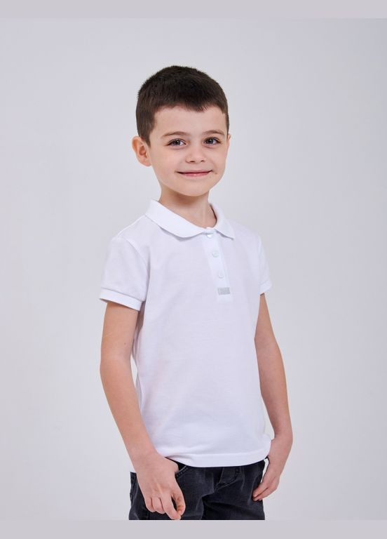 Футболка-поло (короткий рукав) Білий Smil (337702866)