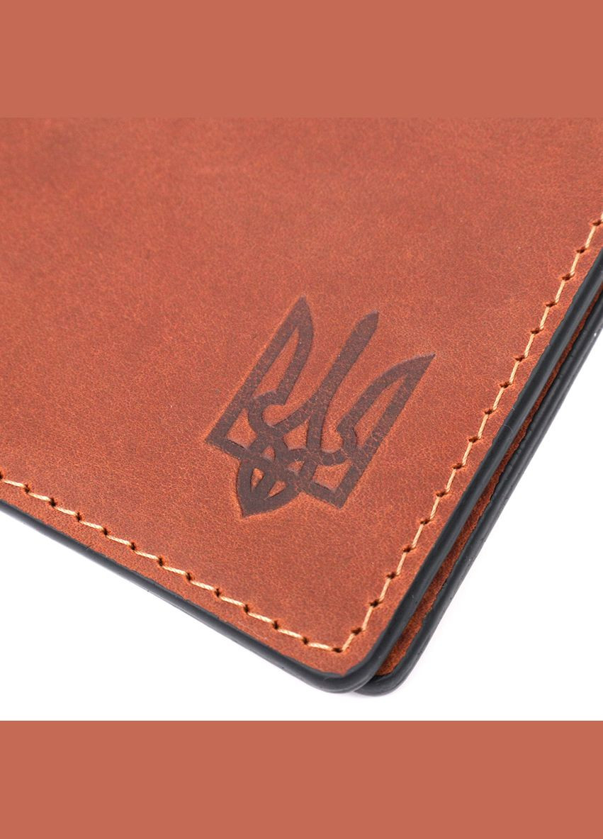 Кожаная обложка на удостоверение участника боевых действий 11663 Коричневый Grande Pelle (331913542)