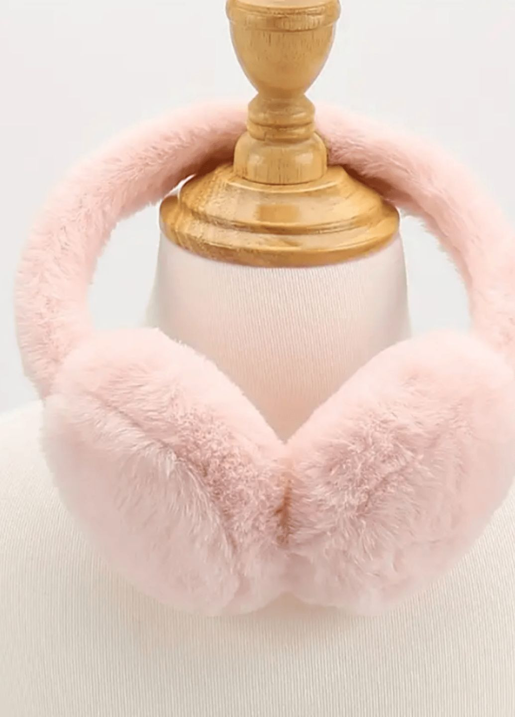 Тёплые наушники мех розовые ушки тедди детские ушки зимние розовые наушники меховые ушки женские на зиму No Brand (311313964)