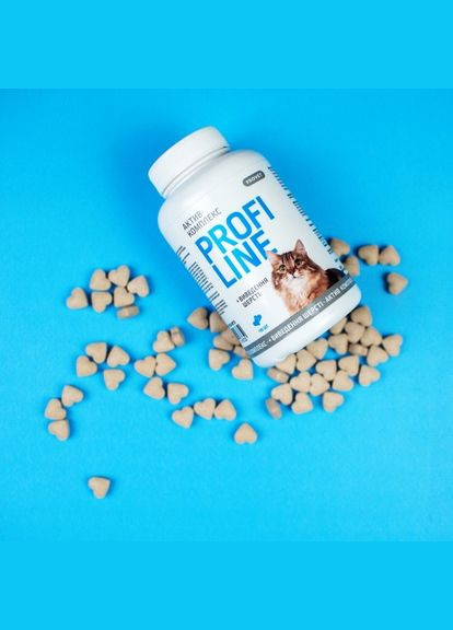 Вітаміни Profiline для котів, Актив Комплекс + виведення шерсті, 180 таб. (*) ProVET (322589679)