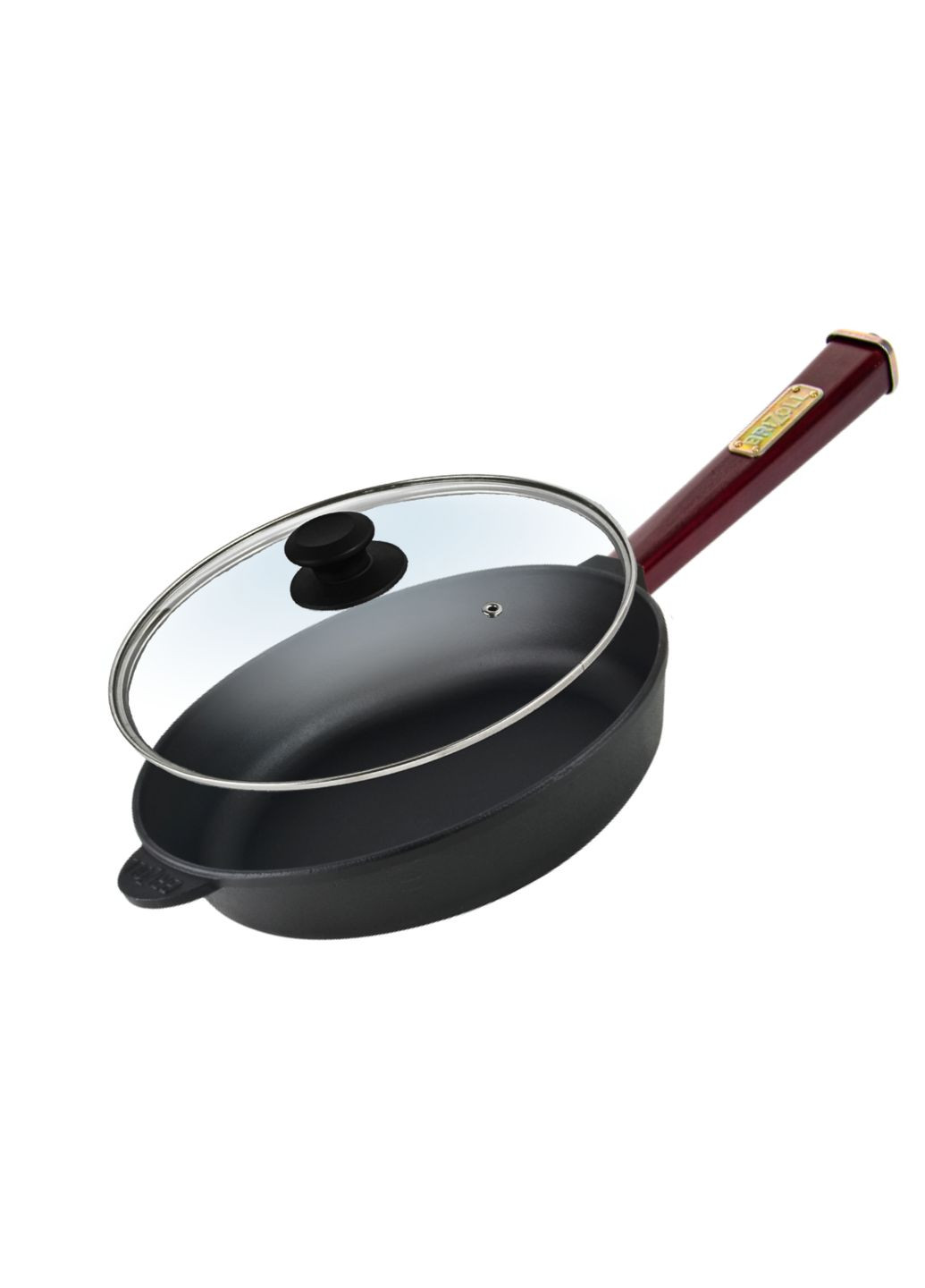 Сковорода чавунна з кришкою Optima-Bordo 240 х 60 мм Brizoll (322732395)