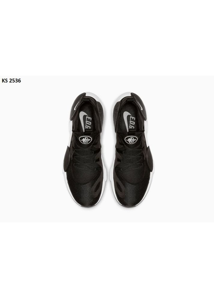 Черные демисезонные кроссовки мужские nike huarache e.d.g.e. black white найк хуарачи No Brand