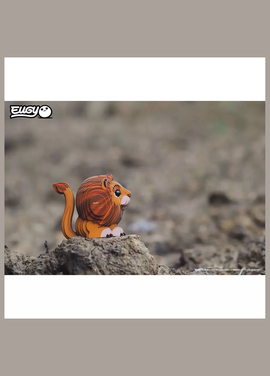 Сборная 3D модель Зоопарк Лев (XEG-070) Eugy (333251910)