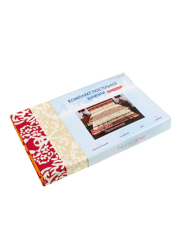 Постільна білизна Рококо бязь (m324219) Home Line Рококо теракотовий бязь полуторний (366563291)