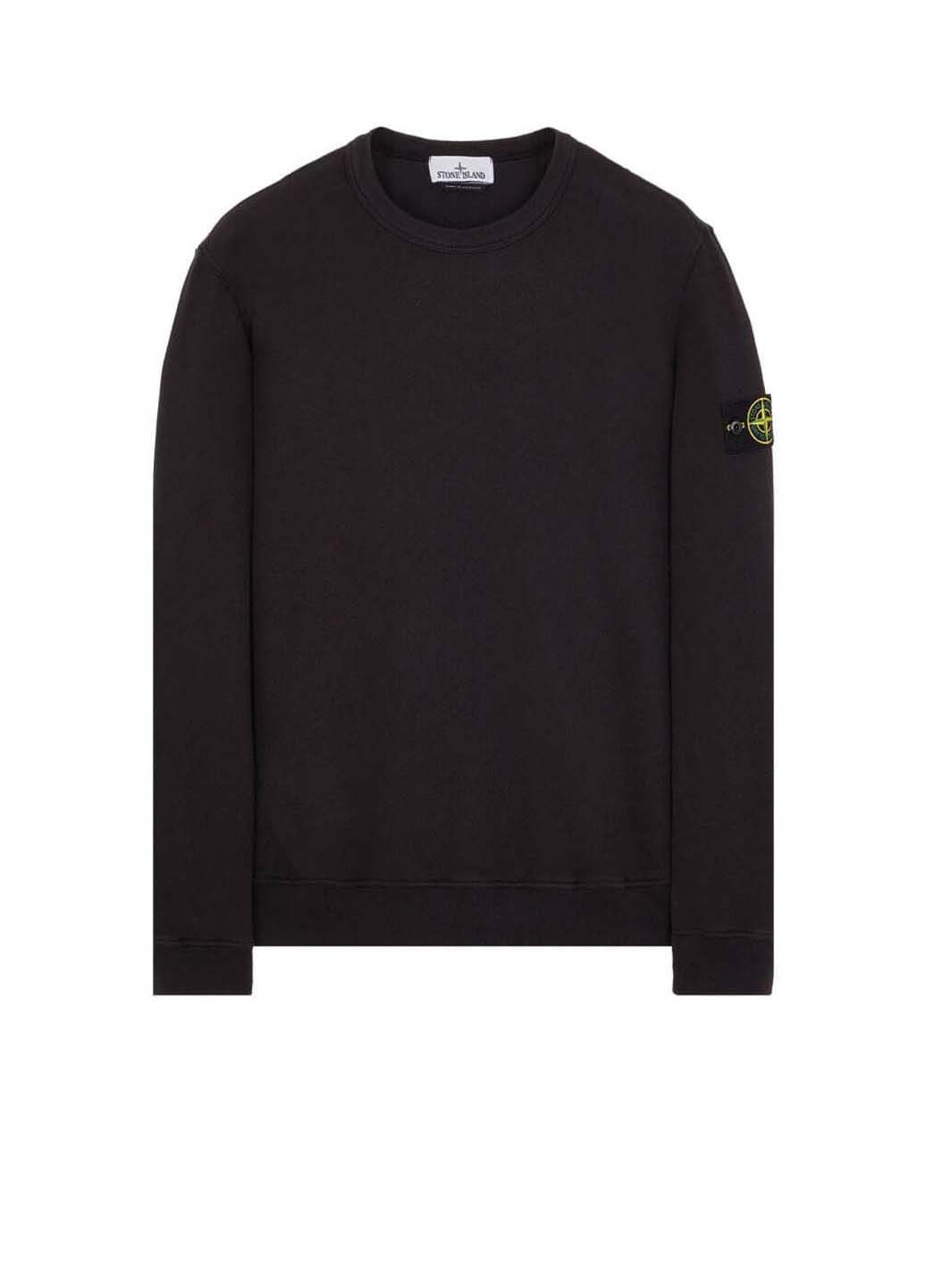 Чорний світшот 62420 sweatshirt Stone Island (285738915)